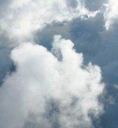 Clouds depicting a complex dynamical system.