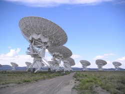 A radio telescope array.