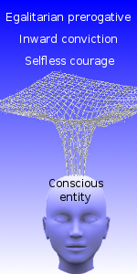 The egalitarian prerogative of inward conviction and self-courage.