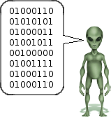 A possible binary encoded message from the Little Green Men.