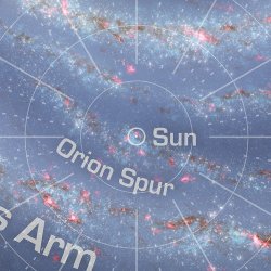 Close-up of the Orion Spur: credit NASA JPL.