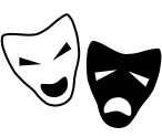 Theatrical masks.