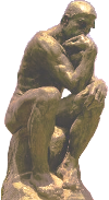 Sculpture: The Thinker.