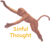 Depiction of a sinful thought.