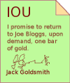 The paper IOU.
