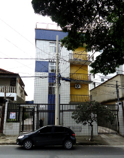 Block of flats with a door alarm of utterly ridiculous power, which sounds at all hours of the day and night.