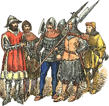 A nobleman's private army.