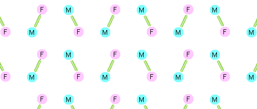 Alternative network topography for inter-gender friendships, which facilitates marriage.
