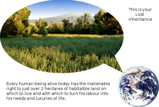 Our rightful share of our planet.