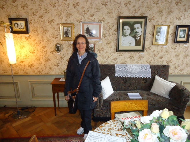Dayse na casa de Einstein - Berna, Suíça.