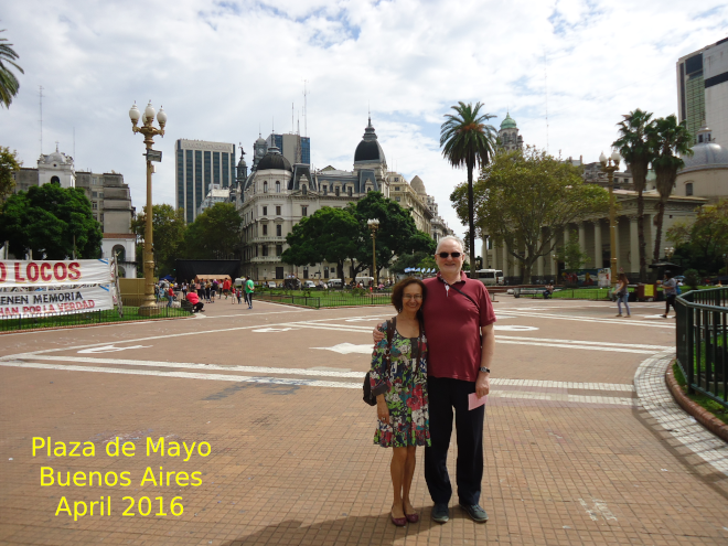 Em Plaza do Mayo, Buenas Aeries, abril 2016.