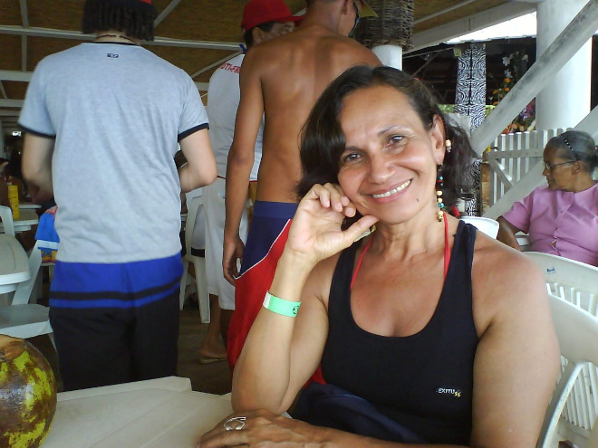 Dayse em Porto Seguro, Bahia 2007.