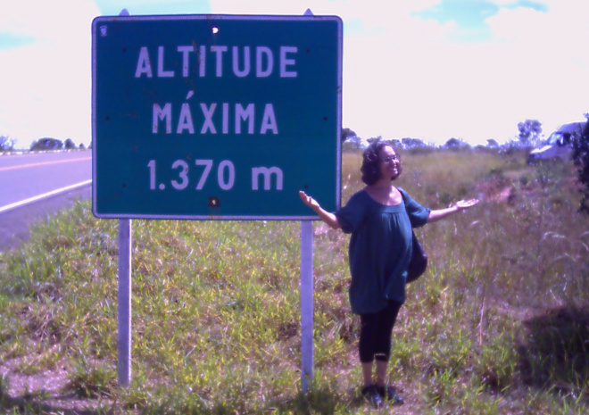 O ponto mais alto da estrada para Diamantina em 2009.