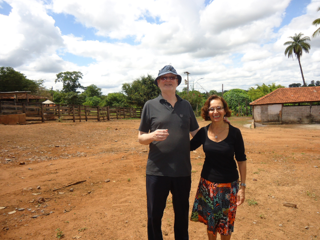 Robert and me at Henock's farm.