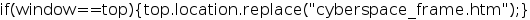 The frames redirection code, which is considered to be 'sneaky'.