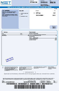 Redacted image of the nebulous bill from NET for the alleged installation in my apartment.