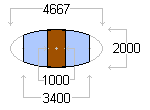 Slicing geometry of a single ellipsoidal module of the landshare dwelling.