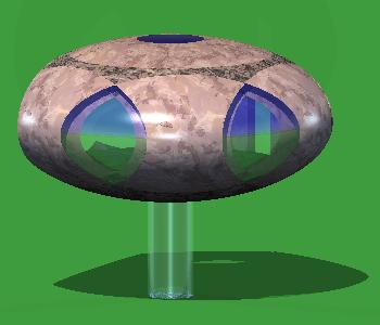 View of the petal unit from the part that faces away from the hub unit.