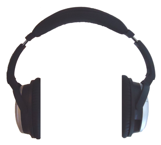 Headphones for private listening in the lounge of the Universal Terrestrial Dwelling.