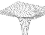 Depiction of the fabric of space-time.