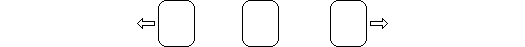 The 2 outer modules set off in opposite directions.