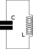 A tuned circuit to represent the notion that inertia is a reactance: not a resistance. It does not itself accumulate energy but transfers it.