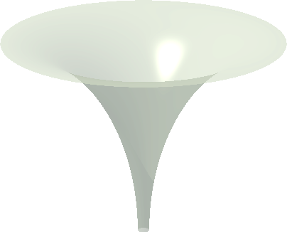 A 2-dimensional vortex.