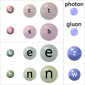 Particles of the Standard Model.