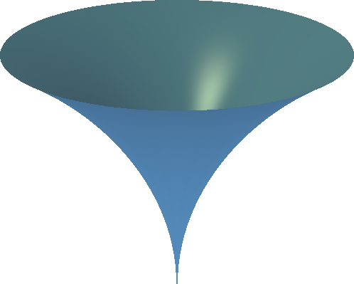 A 2-dimensional vortex.