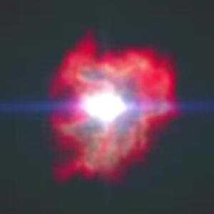 Artist's impression of Betelgeuse going supernova.