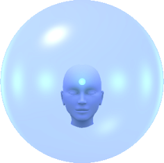 My seat of consciousness is a singularity at the apex of my event-horizon.