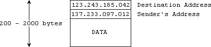 Internet protocol packet addressing.