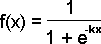 Formula to generate the positive-only sigmoid used in the first embedded applet.