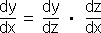 Differential chaining rule.