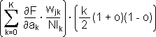 MLP training: total back-propagation weights adjustment formula.